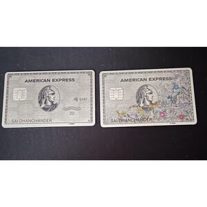 American Express AMEX METAL Platinum Card Flower Kehinde Whiley 2 Cards Collectr